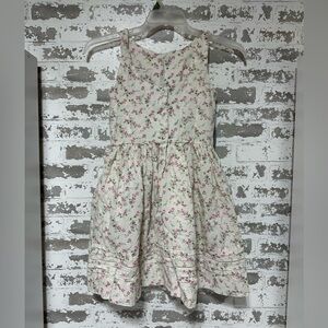 Polo Ralph Lauren Girls Cream Floral Summer Dress